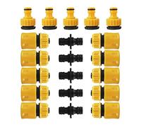 MQPALZKD 20 Pcs Garden Hose Connector Set, End Connectors Extender Quick