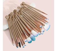 MQPALZKD 20pcs Makeup Brushes Set Foundation Eyeshadow Blending Lip Fan Shell Make Up Brush Kit Synthetic Hair Gift Set For Women(black-Soul Eater1)
