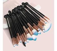 MQPALZKD 20pcs Makeup Brushes Set Foundation Eyeshadow Blending Lip Fan Shell Make Up Brush Kit Synthetic Hair Gift Set For Women(Argento)