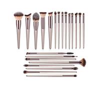 MQPALZKD 22 PCs Makeup Brushes Champagne Gold Premium Synthetic Concealers Foundation Eye Shadows Makeup Brushes
