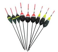 MQPALZKD 30Pcs/Set Collection Fishing Bobber Cork Floats Buoy Set Lighted Balsa Wood Fishing Floats Kit 2g+3g+3g 17.5cm/18.5cm Long Tail