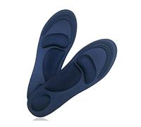 MQPALZKD 4D Sponge Stretch Breathable Deodorant Running Cushion Insoles for Feet Men Women Insoles for Shoes Sole Insert Orthopedic Pad(White-Style,41-45)