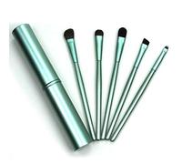 MQPALZKD 5pcs Professional Travel Portable Mini Eye Makeup Brushes Set Smudge Eyeshadow Eyeliner Eyebrow Brush Lip Make Up Brush kit(D)