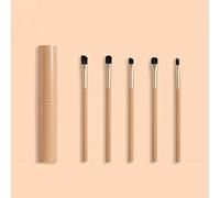 MQPALZKD 5Pcs/Set Portable Makeup Brushes Set With Box Lip Eye Shadow Brows Makeup Brush Eyeshadow Applicator Cosmetic Makeup Tools(black-Soul Eater1)