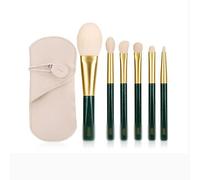MQPALZKD 6 Makeup Brush Set Loose Powder Eye Shadow Brush Portable Short Handle