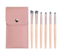 MQPALZKD 6 x cosmetic brush set, portable, with eye shadow, eyebrow brush, eye makeup tool(D)