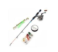 MQPALZKD 65cm Super Hard Ice Fishing Rod Big Fish Ice Fishing Winter Fishing Rod Warehouse Fishing Tackle Set