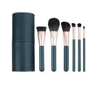 MQPALZKD 6pcs Makeup Brush Set Foundation Eye Shadow Brush Loose Powder Blush Lip Brush Same Color Storage Bucket