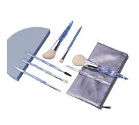 MQPALZKD 7 Makeup Brushes, Transparent Handles, Complete Set Of Beauty Tools, Makeup Brushes