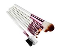 MQPALZKD 7 Pcs Makeup Brush Set Wood Handmade Eye Shadows Brush Cosmetics Make Up Blending Brush Tool(D)