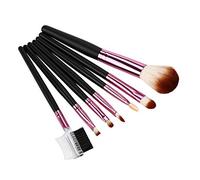 MQPALZKD 7 Pcs Makeup Brush Set Wood Handmade Eye Shadows Brush Cosmetics Make Up Blending Brush Tool(A)