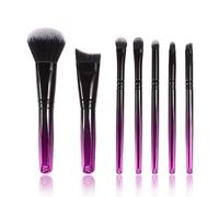 MQPALZKD 7pcs Mini Makeup Brush Set Gradient Color Portable Makeup Tools Travel Makeup Set Brushes(D)