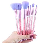 MQPALZKD 7pcs Set Of Makeup Brushes Face Floral Soft Lip Professional Eye Blush For Cosmetic Foundation Eye Shadow Cosmetics(Argento)