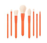 MQPALZKD 8 Makeup Brush Set Soft Brush Wooden Handle Beauty Tool Blush Powder Foundation Brush Makeup Brush(Argento)