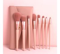 MQPALZKD 8 Makeup Brush Set Soft Wood Handle Loose Brush Concealer Brush Eyeshadow Brush Full Set Makeup Brush(3-pack)