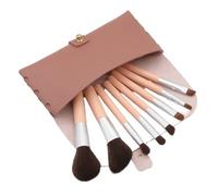 MQPALZKD 8 mini cosmetic brush sets with bag, portable full set of eye shadow and beauty tools(3-pack)
