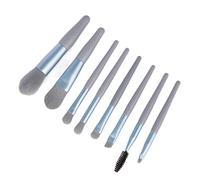 MQPALZKD 8 Mini Makeup Brushes Set Complete Portable Blush Eye Shadow Brushes Beauty Tools Brushes(Argento)
