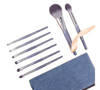 MQPALZKD 8 piece makeup brush set super soft full set of brush portable eye shadow brush