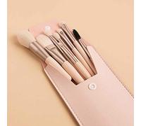 MQPALZKD 8Pcs Portable Eyes Makeup Brush Set Wood Handle Eyebrow Foundation eyeshadow Brush Blending Brush Women Beauty Tools(3-pack)