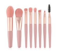 MQPALZKD 8Pcs Professional Makeup Brushes Cosmetic Powder eye Shadow Foundation Blush Blending Concealer Beauty Make Up Tool(D)