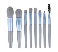 MQPALZKD 8Pcs Professional Makeup Brushes Cosmetic Powder eye Shadow Foundation Blush Blending Concealer Beauty Make Up Tool(Argento)