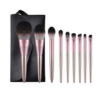MQPALZKD 9 Pcs Makeup Brush Set Honey Powder Set Brush Beginner Makeup Tools
