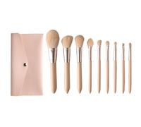 MQPALZKD 9 pcs makeup brush set soft hair powder powder blusher eye shadow brush storage bag beauty tools