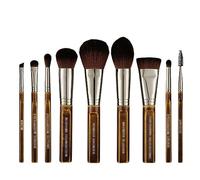 MQPALZKD 9 Wooden Makeup Brush Set Atmospheric Vintage Eyeshadow Makeup Brush Set Beauty Tools