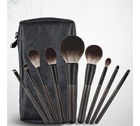 MQPALZKD 9pcs Wooden Handle Makeup Brush Set Blush Brush Eyeshadow Brush Beginner Beauty Tools