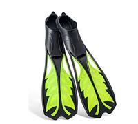 MQPALZKD Adult Flexible Comfort Diving Fins Professional Free Diving Long Fins Rubber Non-Slip Swimming Flippers Snorkeling Equipment(Vert,M)