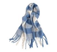MQPALZKD Autumn and winter mohair scarf for women's colorful thickened warm tassel