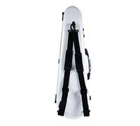 MQPALZKD Carbon Fiber Hard Shell Violin 4/4 Case Lightweight Shoulder Strap Adult Children Violin Case(Wit)