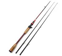 MQPALZKD Carbon Rod Casting Rods Fast Action M Power 2 Tips Test 10-25g Fishing Pole Carp Trout Fishing Fish Rocky Fishing Rod(Style2)