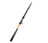 MQPALZKD Carbon Telescopic Subpole Portable Short-knot Fishing Rod MH Straight Handle Sea Pole(D,2.7M)