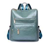 MQPALZKD Casual all-match women's soft leather backpack fashion personality tassel large-capacity dual-purpose travel backpack