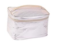 MQPALZKD Classic Striped Printed Women's Bag Fashion Women's Makeup Bag Portable Makeup Bag Cute wash Bag(D)