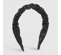 MQPALZKD Diamond-encrusted fabric headband Fashion vintage small fragrance pleated wide border slipband(A)