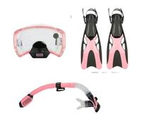 MQPALZKD Diving Masks Snorkel Set Professional Swim Snorkeling Tube Scuba Diving Fins Flippers Shoes Equipment Adult Child