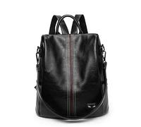 MQPALZKD Fashion Backpack Women's Lychee Pattern Soft Leather Trend Spring And Backpack Multi-purpose Travel Bag