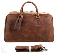 MQPALZKD Fashionable Leather Travel Bag, Luggage Bag, Large Capacity, top Layer Leather Hand Lift Bag