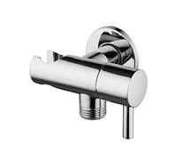 MQPALZKD Faucet Angle Valve Holder Water Stop Switch Shower Control Bathroom Accessories Chrome Plated