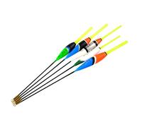 MQPALZKD Fishing Floats 5pcs Mix Size Fir Fishing Bobbers Floats Vertical Buoy Floating Fishing Tackle Carp Fishing(Style-1)