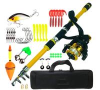 MQPALZKD Fishing Tackle Set Fishing Rod 1.8 Meters -short Rod Wheel Set Fishing Rod Set