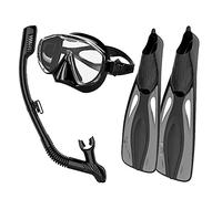 MQPALZKD Flippers Goggle Snorkel Goggles Flippers Set Diving Set Snorkeling Glasses Swimming Fins Scuba Snorkelling Gear Package