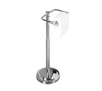 MQPALZKD Floor Type Can Be Raised and Lowered Freestanding Chrome Plated Single-Roll Toilet Paper Holder，Stainless Steel