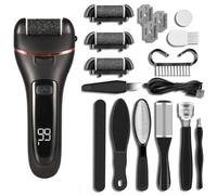 MQPALZKD Foot Repair Device Full Body Water Wash Rechargeable Digital Display Screen Foot Repair Device(Svart)