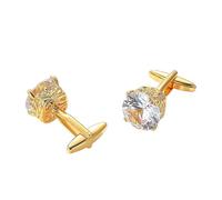 MQPALZKD French Men's Shirt Cufflinks Square Zircon Silver Cufflink