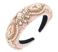 MQPALZKD Hair Accessories Walkout Pearl and Diamond Hair Bands for Women High Skull Top Hairpin