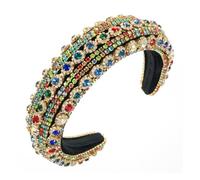 MQPALZKD Hair Bands Baroque Vintage Full Diamonds Women's Wide Edge Jewelry