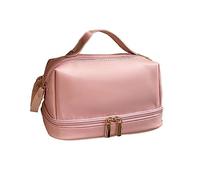 MQPALZKD Handheld Layer Makeup Bag for Women Large Capacity Retro Cosmetics Storage Bag Portable Travel